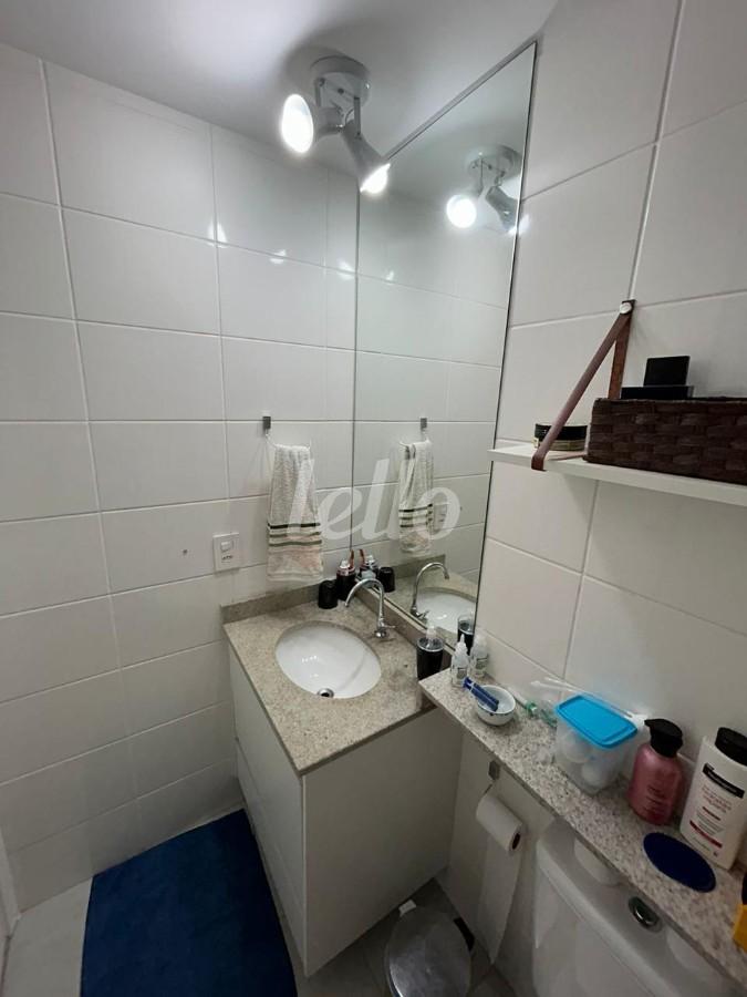 BANHO de Apartamento à venda, Padrão com 65 m², 2 quartos e 1 vaga em Brás - São Paulo