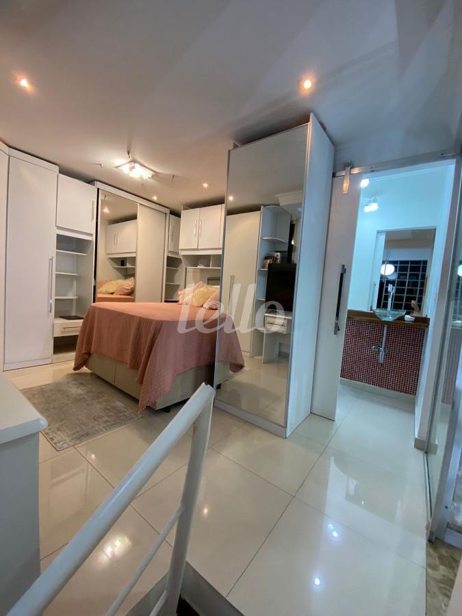 DORMITORIO de Apartamento à venda, cobertura - Padrão com 88 m², 3 quartos e 2 vagas em Vila Bertioga - São Paulo