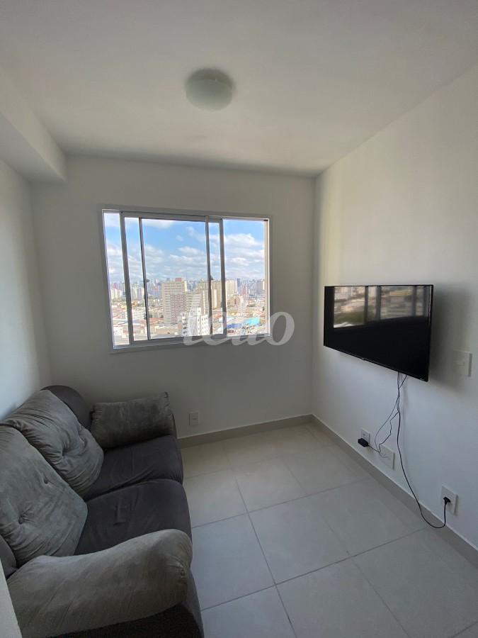 SALA de Apartamento à venda, Padrão com 24 m², 1 quarto e em Brás - São Paulo