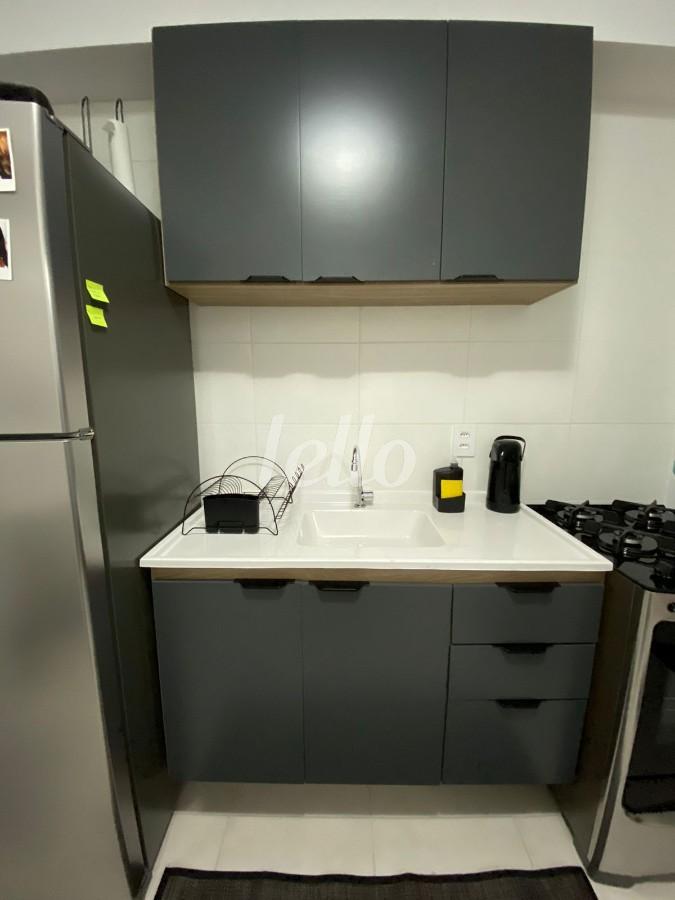 COZINHA de Apartamento à venda, Padrão com 24 m², 1 quarto e em Brás - São Paulo