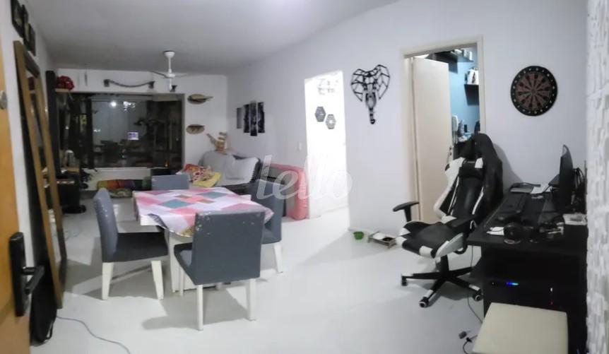 SALA de Apartamento à venda, Padrão com 60 m², 1 quarto e 1 vaga em Brooklin Paulista - São Paulo