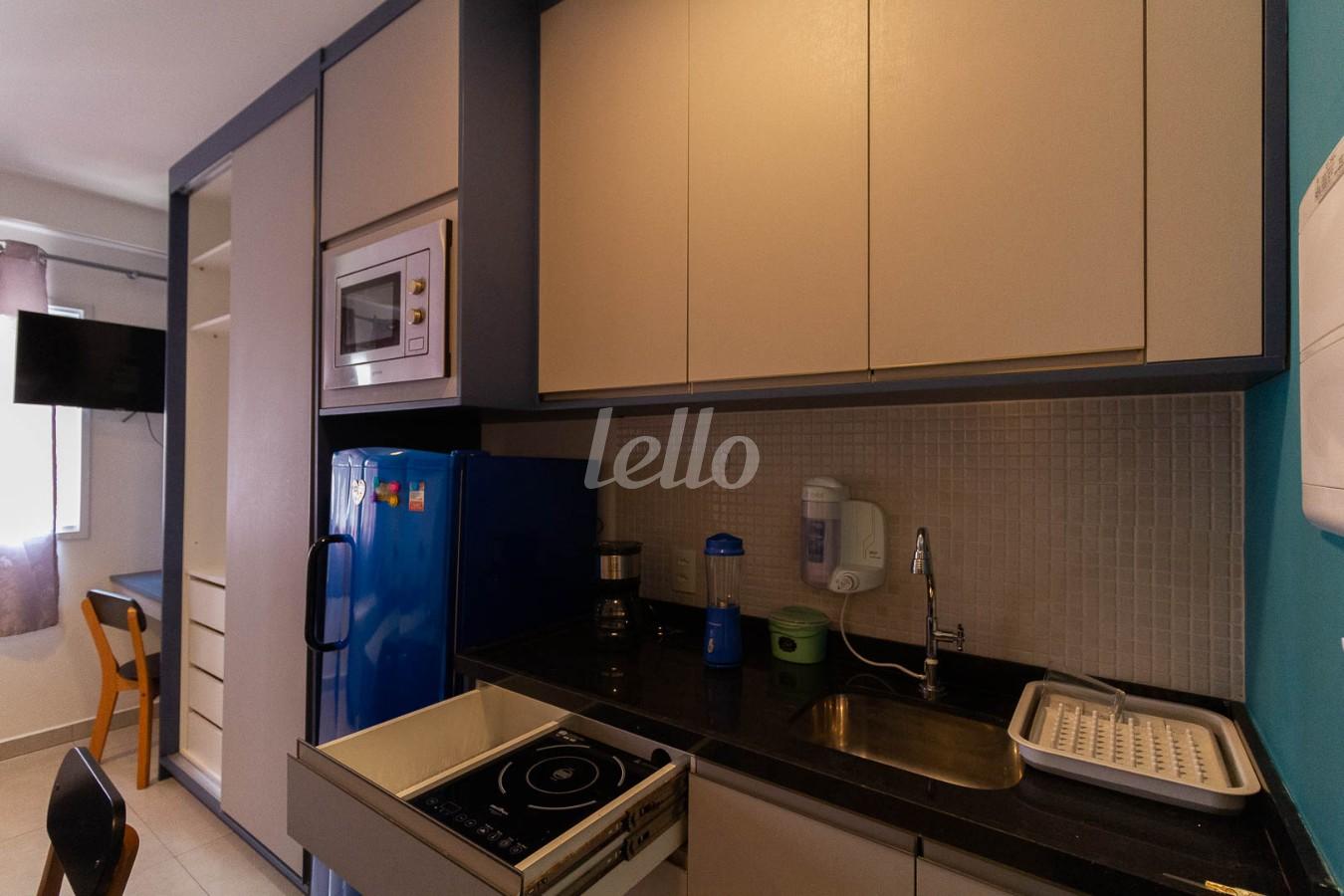 COZINHA de Apartamento para alugar, Padrão com 20 m², 1 quarto e em Vila Clementino - São Paulo