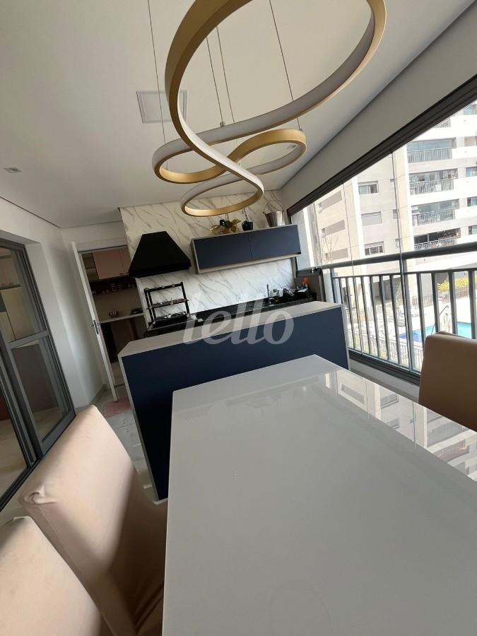 SACADA GOURMET de Apartamento à venda, Padrão com 121 m², 3 quartos e 2 vagas em Vila Independência - São Paulo