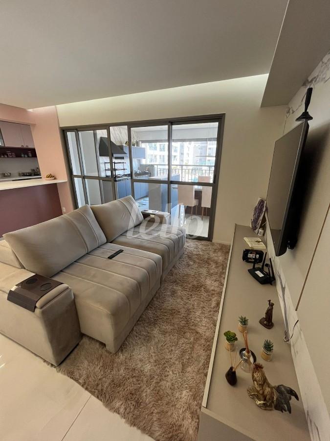 SALA de Apartamento à venda, Padrão com 121 m², 3 quartos e 2 vagas em Vila Independência - São Paulo