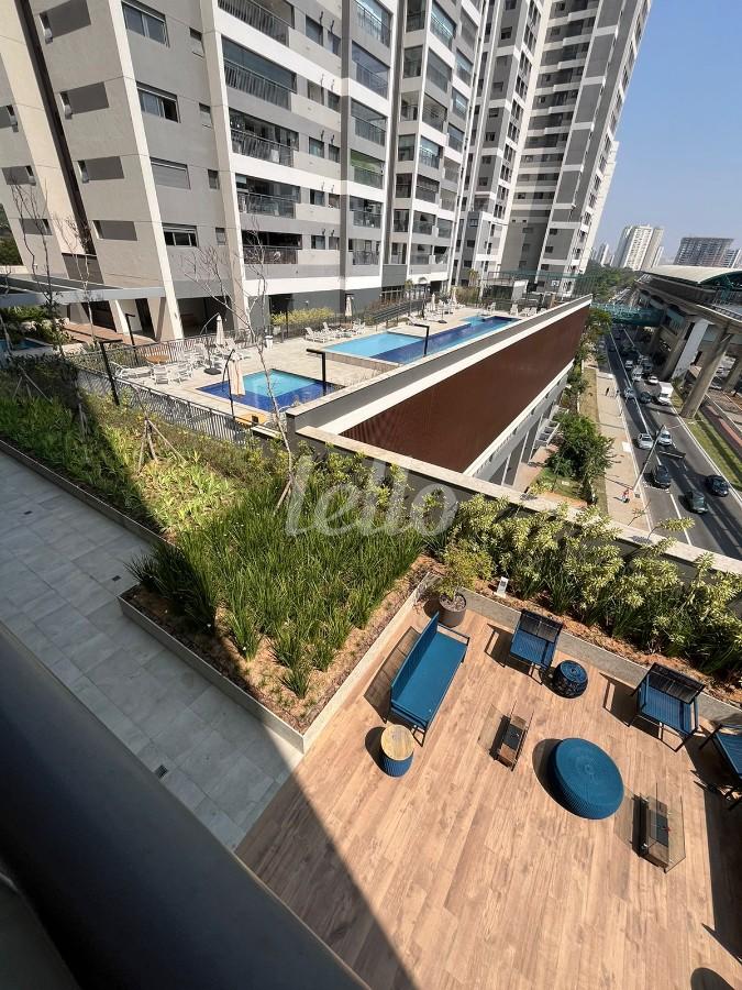 VISTA DA SACADA de Apartamento à venda, Padrão com 121 m², 3 quartos e 2 vagas em Vila Independência - São Paulo