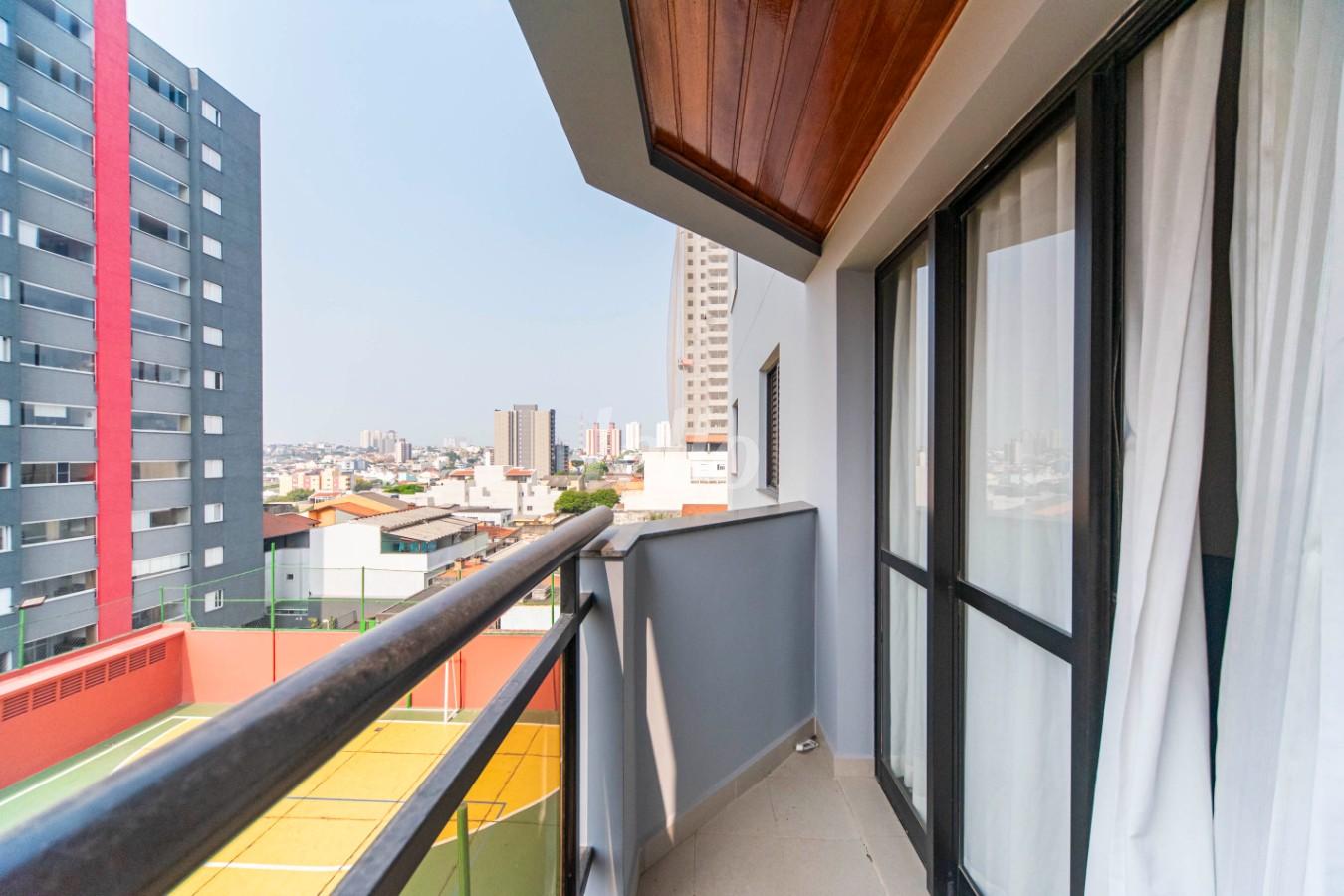 VARANDA DA SALA de Apartamento à venda, Padrão com 83 m², 3 quartos e 1 vaga em Vila Curuca - Santo André