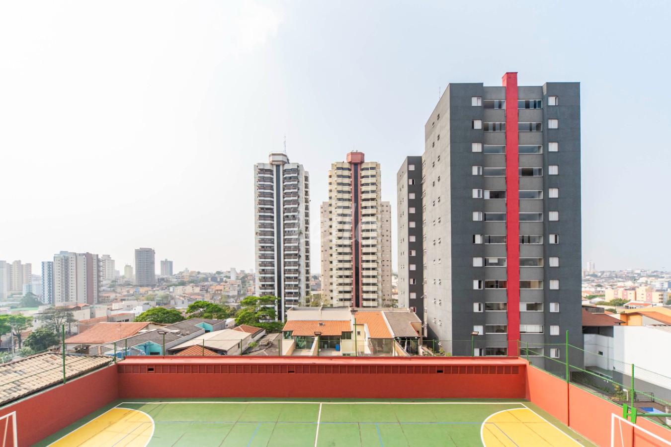 VISTA de Apartamento à venda, Padrão com 83 m², 3 quartos e 1 vaga em Vila Curuca - Santo André