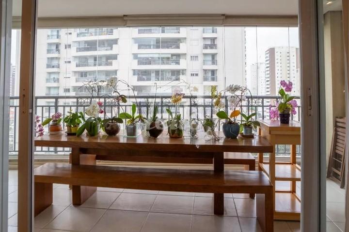 VARANDA GOURMET de Apartamento para alugar, Padrão com 153 m², 3 quartos e 3 vagas em Vila Romana - São Paulo