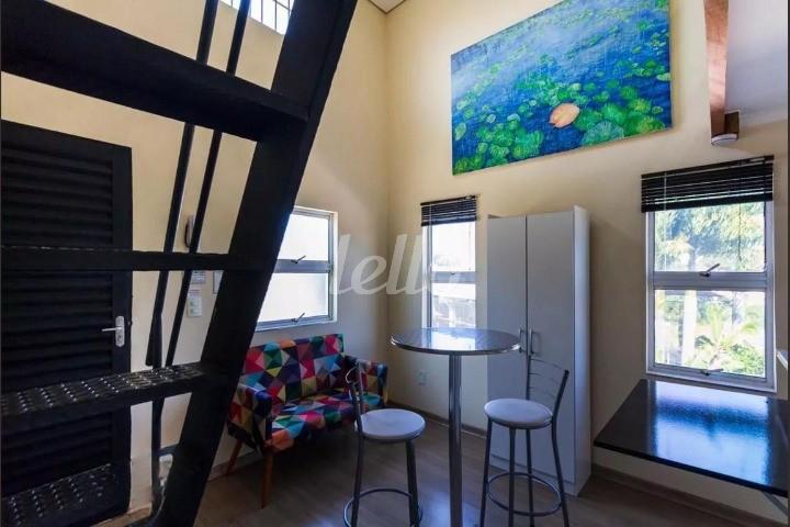 SALA de Apartamento para alugar, Padrão com 30 m², 1 quarto e em Mirandopolis - São Paulo