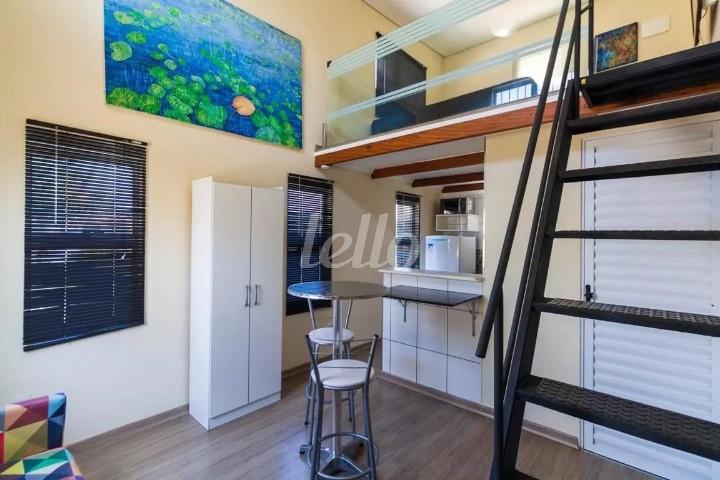 SALA de Apartamento para alugar, Padrão com 30 m², 1 quarto e em Mirandopolis - São Paulo