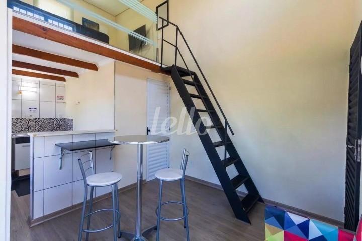 SALA de Apartamento para alugar, Padrão com 30 m², 1 quarto e em Mirandopolis - São Paulo