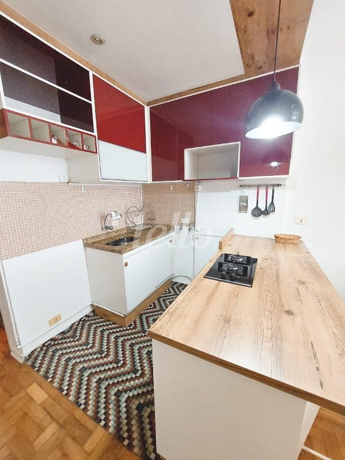 COZINHA de Apartamento para alugar, Studio com 39 m², 1 quarto e em República - São Paulo