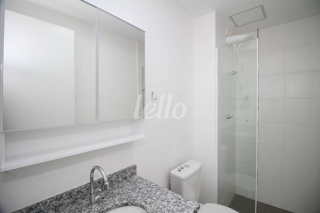 BANHEIRO de Apartamento para alugar, Studio com 31 m², 1 quarto e 1 vaga em Vila Mariana - São Paulo