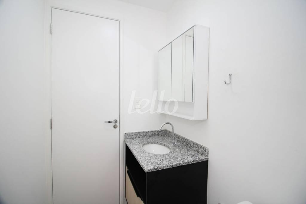 BANHEIRO de Apartamento para alugar, Studio com 31 m², 1 quarto e 1 vaga em Vila Mariana - São Paulo