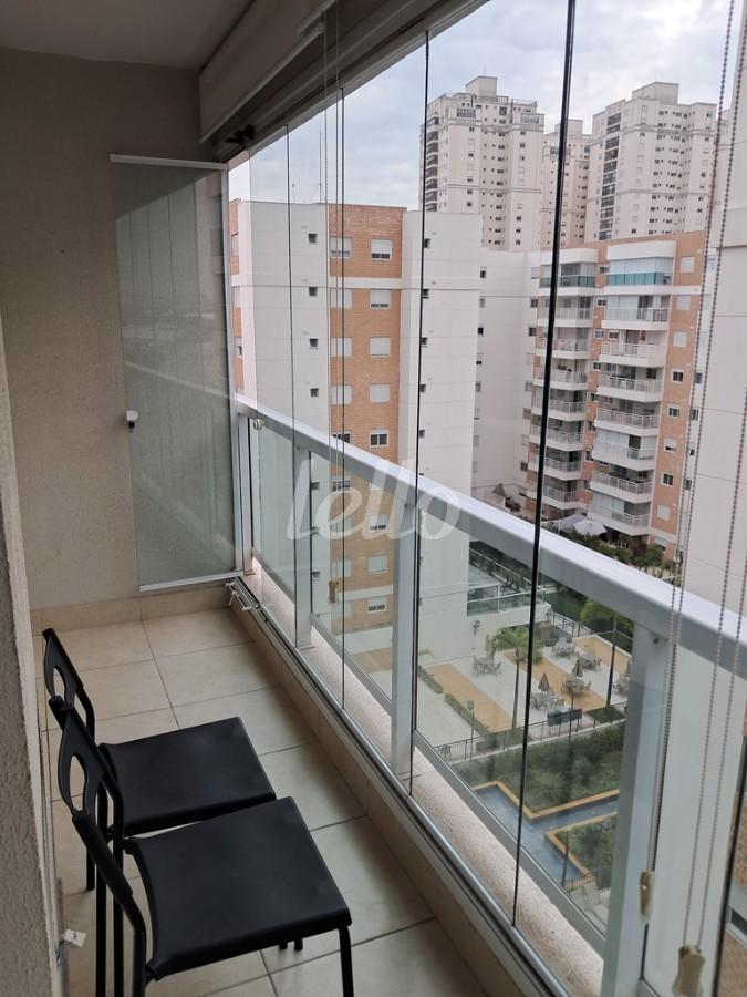 VARANDA de Apartamento à venda, Padrão com 53 m², 1 quarto e 1 vaga em Mooca - São Paulo