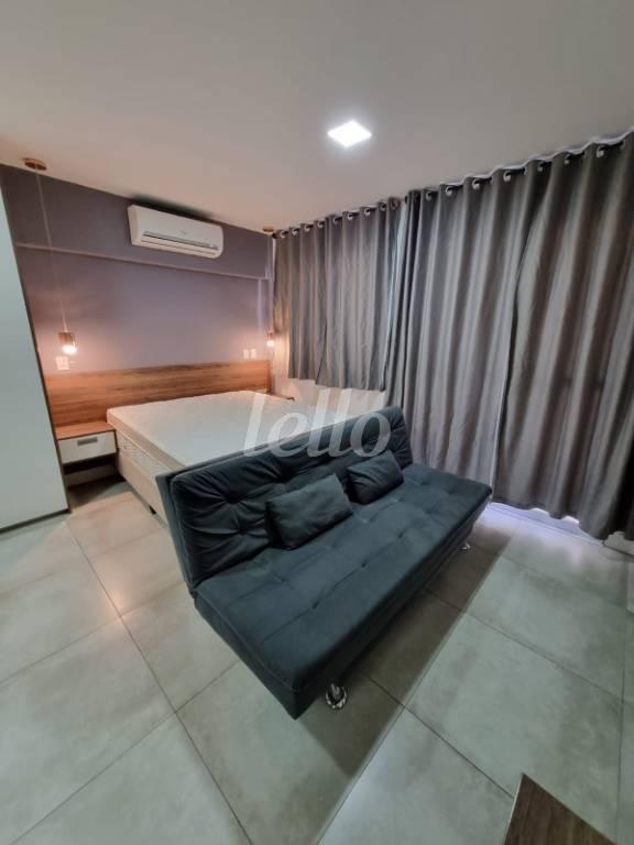 DORMITÓRIO de Apartamento à venda, Studio com 30 m², 1 quarto e em Sé - São Paulo