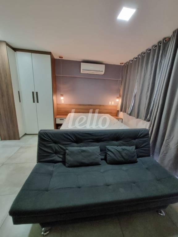 DORMITÓRIO de Apartamento à venda, Studio com 30 m², 1 quarto e em Sé - São Paulo