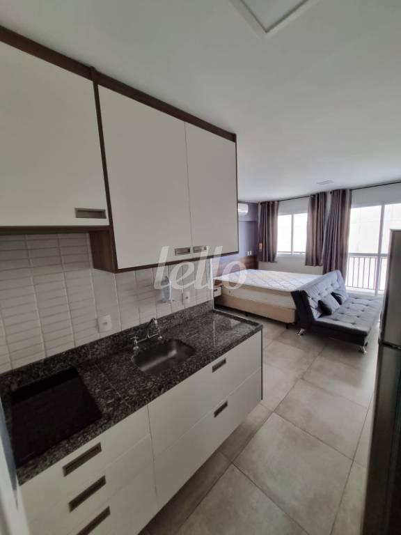 COZINHA de Apartamento à venda, Studio com 30 m², 1 quarto e em Sé - São Paulo