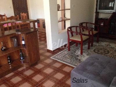 SALA de Casa à venda, sobrado com 214 m², 3 quartos e 2 vagas em Vila Scarpelli - Santo André