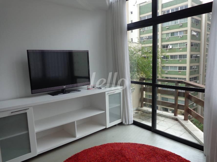 SALA de Apartamento à venda, Duplex com 40 m², 1 quarto e 1 vaga em Itaim Bibi - São Paulo