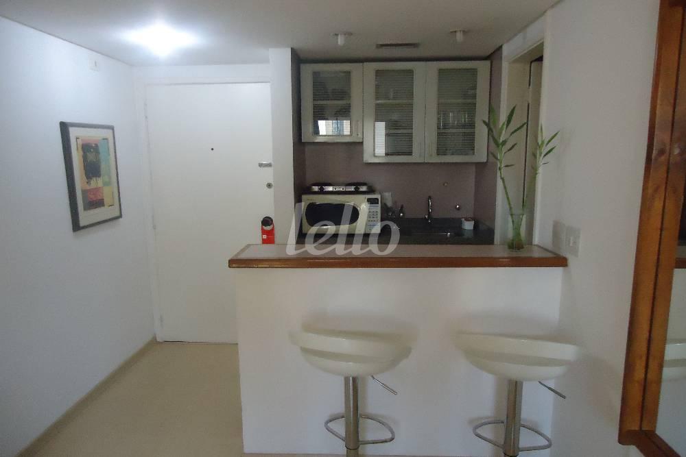 COZINHA de Apartamento à venda, Padrão com 24 m², 1 quarto e 1 vaga em Indianópolis - São Paulo