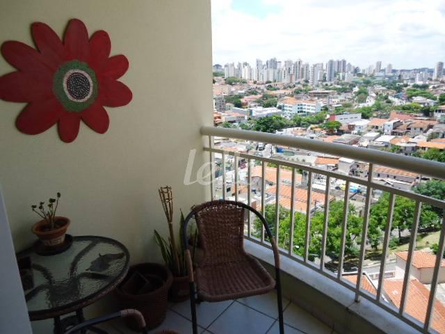 VARANDA de Apartamento à venda, Padrão com 66 m², 2 quartos e 1 vaga em Chácara Inglesa - São Paulo