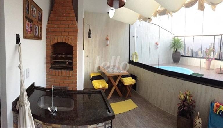 CHURRASQUEIRA de Apartamento à venda, Duplex com 149 m², 3 quartos e 3 vagas em Mooca - São Paulo
