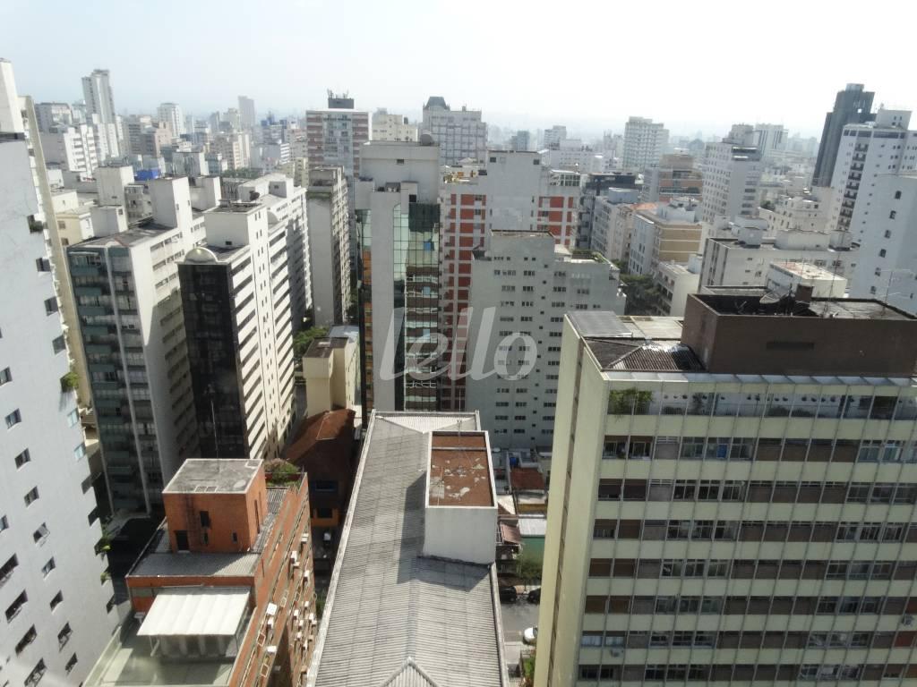 VISTA de Sala / Conjunto à venda, Padrão com 30 m², e 1 vaga em Higienópolis - São Paulo