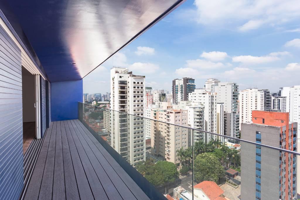 VARANDA de Apartamento à venda, Padrão com 95 m², 1 quarto e 2 vagas em Vila Olímpia - São Paulo