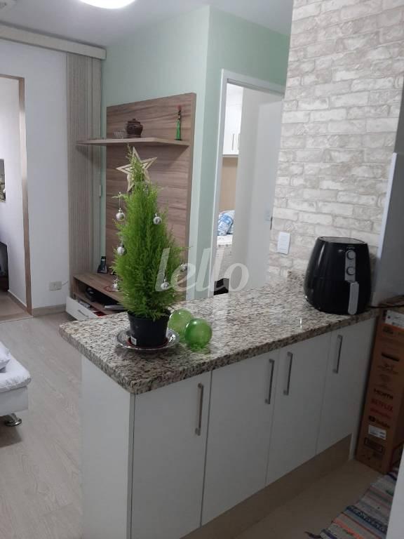 COZINHA AMERICANA de Apartamento à venda, Padrão com 37 m², 1 quarto e 1 vaga em Vila Mazzei - São Paulo