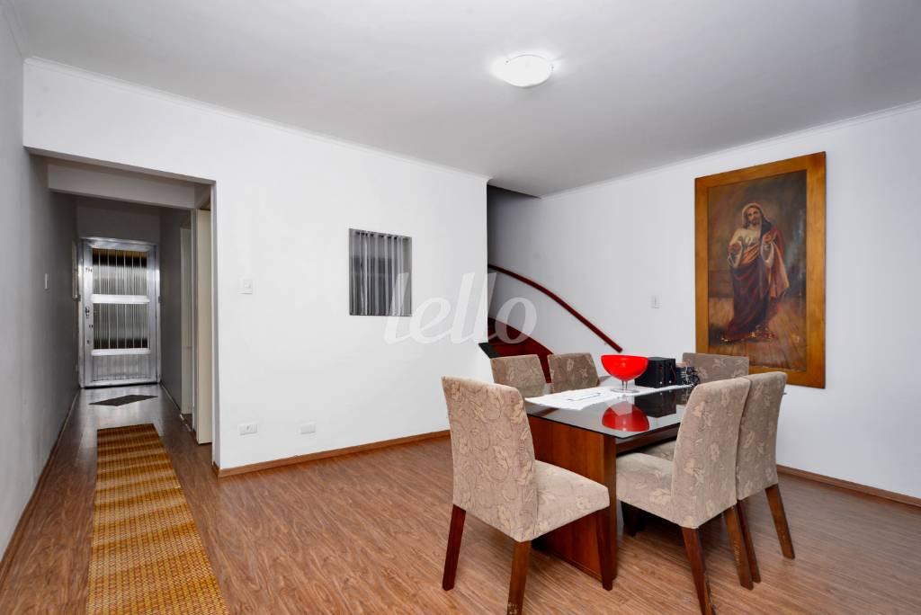 SALA DE JANTAR de Casa à venda, sobrado com 200 m², 3 quartos e 2 vagas em Mooca - São Paulo