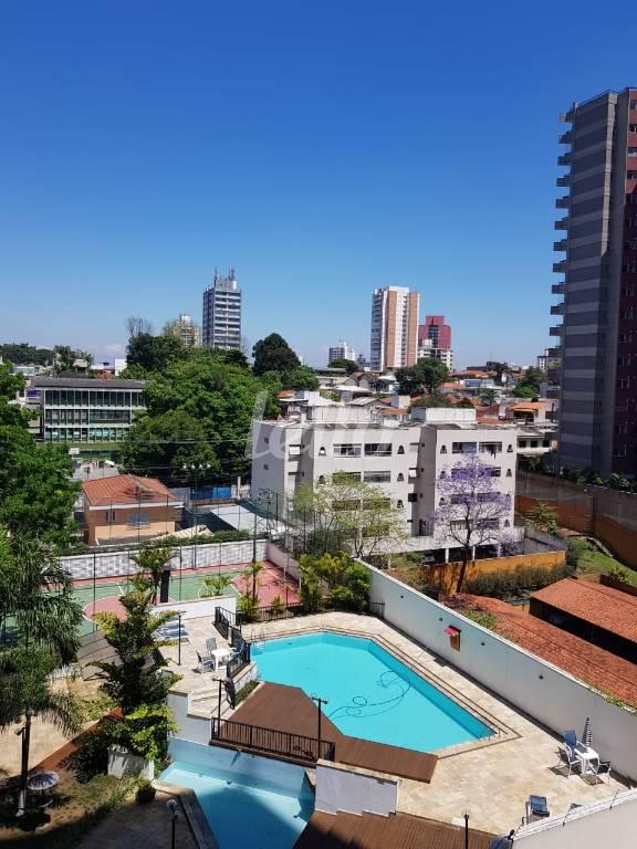 VISTA de Apartamento à venda, Padrão com 40 m², 1 quarto e 1 vaga em Centro - Santo André
