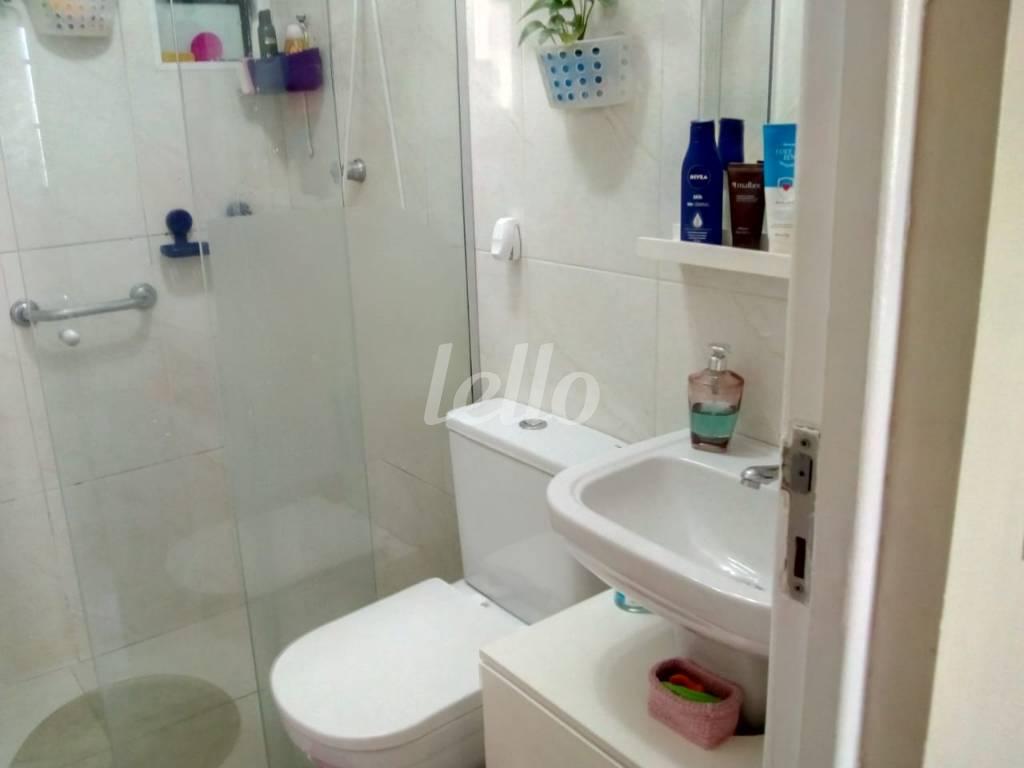 WC de Apartamento à venda, Padrão com 48 m², 2 quartos e 1 vaga em Brás - São Paulo