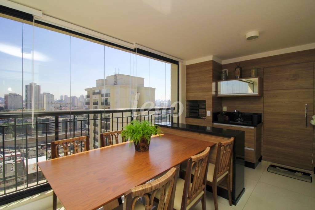 VARANDA GOURMET de Apartamento à venda, Padrão com 120 m², 2 quartos e 2 vagas em Parque da Vila Prudente - São Paulo
