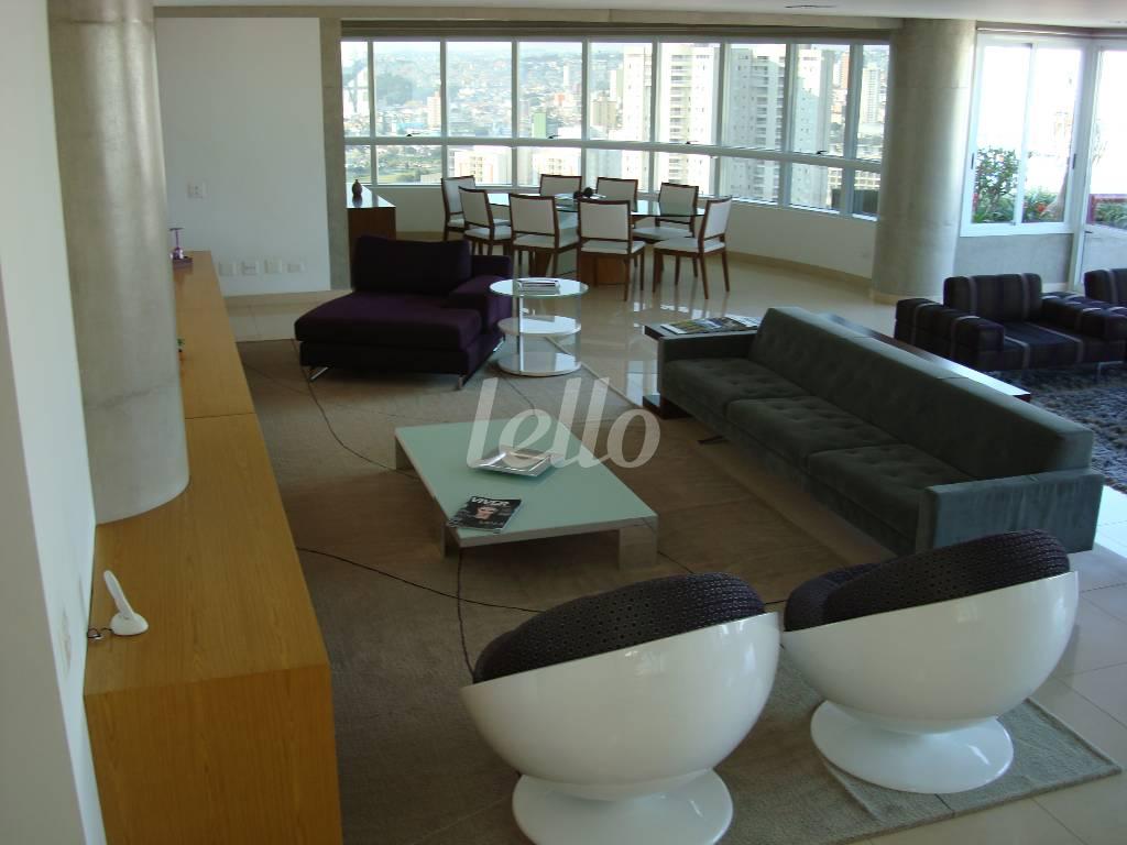 SALA de Apartamento à venda, Duplex com 550 m², 4 quartos e 6 vagas em Jardim - Santo André