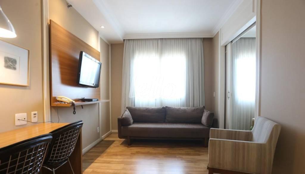 SALAA de Apartamento para alugar, Padrão com 36 m², 1 quarto e 1 vaga em Jardim Paulista - São Paulo