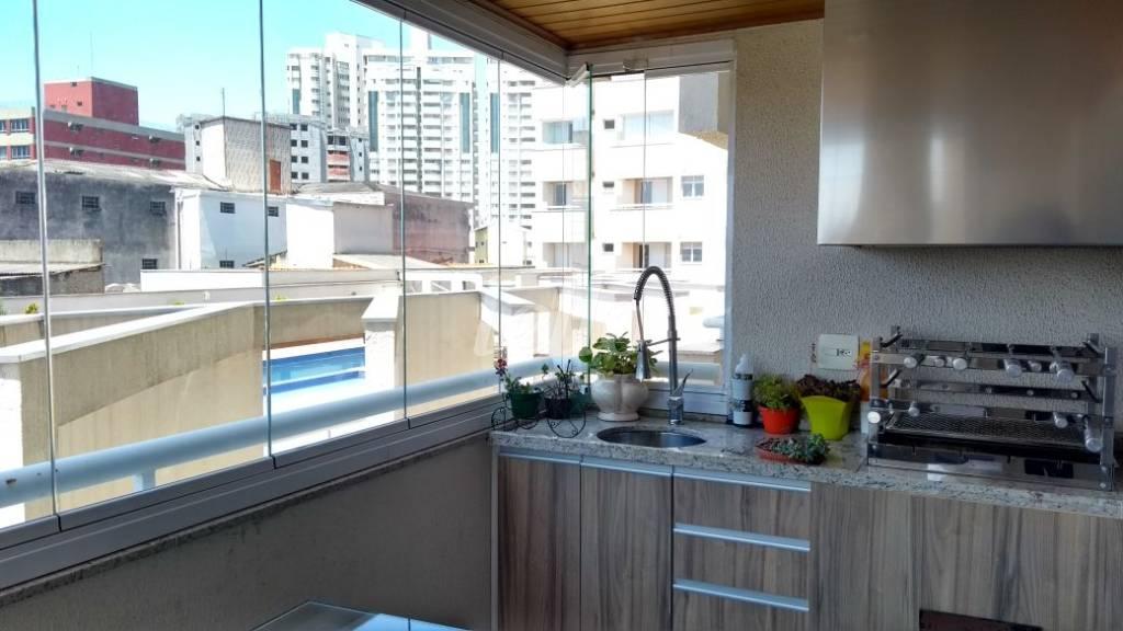 VARANDA GOURMET de Apartamento à venda, Padrão com 115 m², 3 quartos e 2 vagas em Centro - Santo André