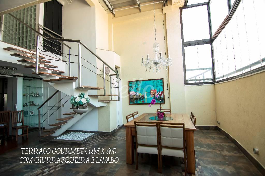 TERRAÇO GOURMET de Apartamento à venda, cobertura - Padrão com 217 m², 4 quartos e 4 vagas em Mooca - São Paulo