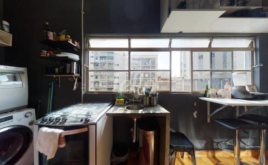 COZINHA de Apartamento para alugar, Studio com 45 m², 1 quarto e em República - São Paulo