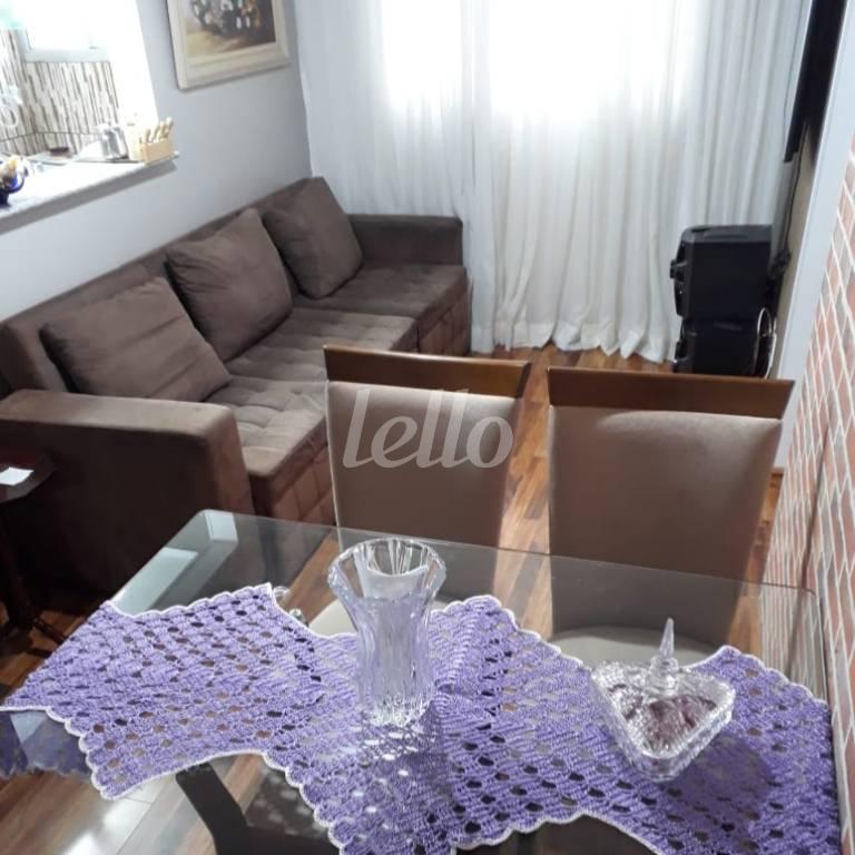 SALA DE JANTAR de Apartamento à venda, Padrão com 47 m², 2 quartos e 1 vaga em Vila Homero Thon - Santo André