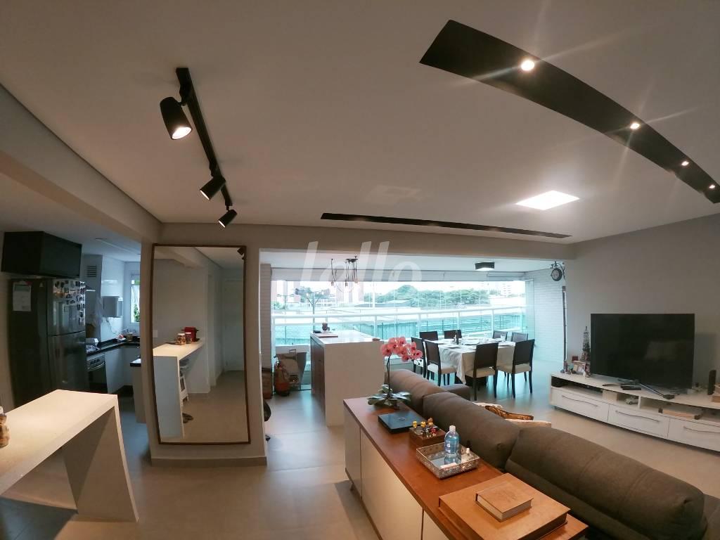 SALA DOIS AMBIENTES de Apartamento à venda, Padrão com 109 m², 3 quartos e 2 vagas em Jardim Caravelas - São Paulo