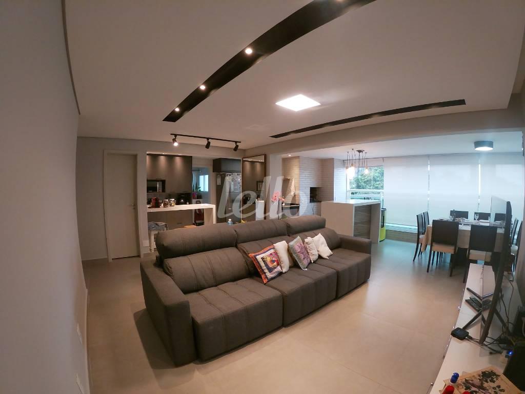 SALA DOIS AMBIENTES de Apartamento à venda, Padrão com 109 m², 3 quartos e 2 vagas em Jardim Caravelas - São Paulo