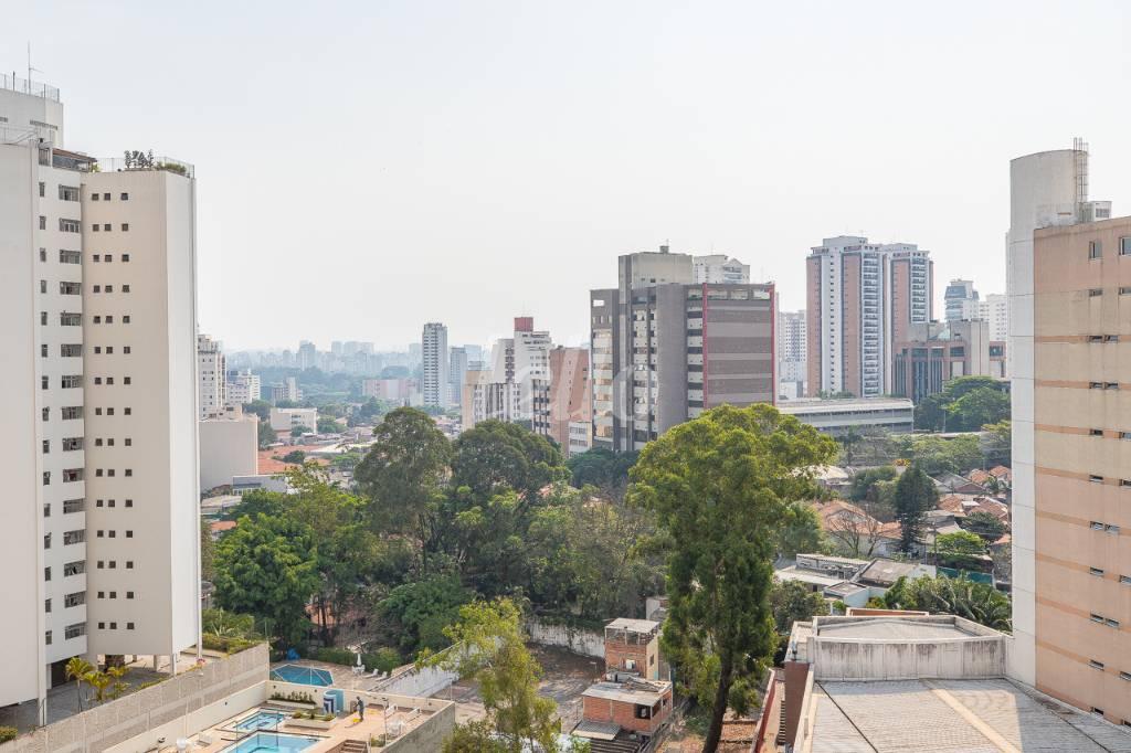 VISTA SALA DOIS AMBIENTES de Apartamento à venda, Padrão com 140 m², 3 quartos e 2 vagas em Vila Mariana - São Paulo
