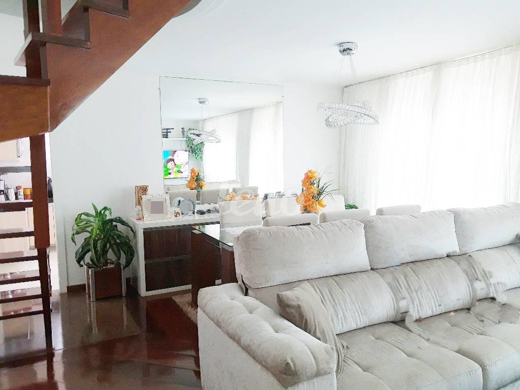 SALA de Apartamento à venda, cobertura - Padrão com 172 m², 3 quartos e 3 vagas em Mandaqui - São Paulo