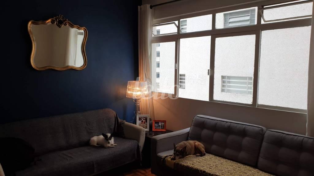 SALA de Apartamento à venda, Padrão com 100 m², 3 quartos e 1 vaga em Santa Cecília - São Paulo