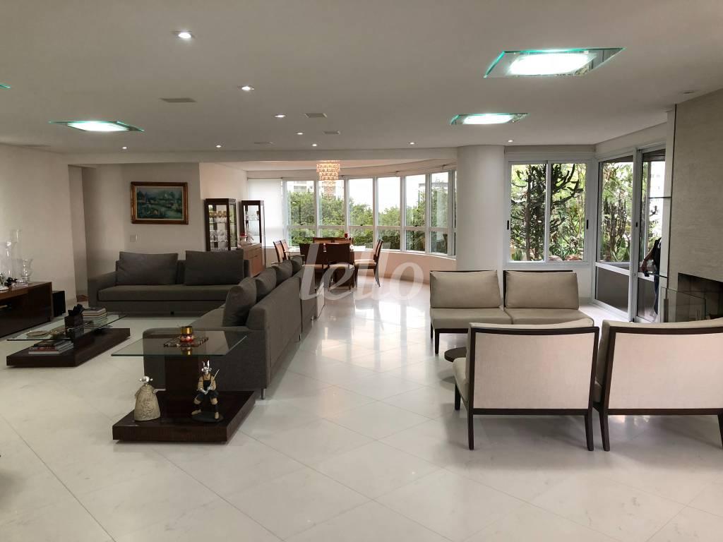 SALA de Apartamento à venda, Padrão com 362 m², 4 quartos e 4 vagas em Jardim - Santo André