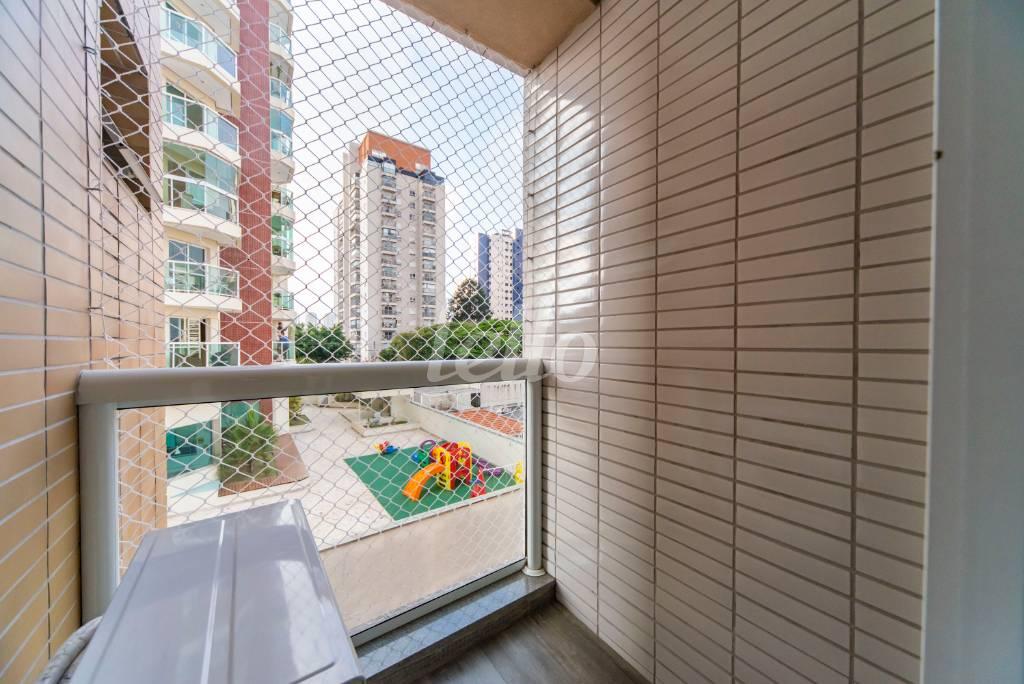 VARANDA DA SUÍTE 1 de Apartamento à venda, Padrão com 122 m², 3 quartos e 3 vagas em Jardim - Santo André