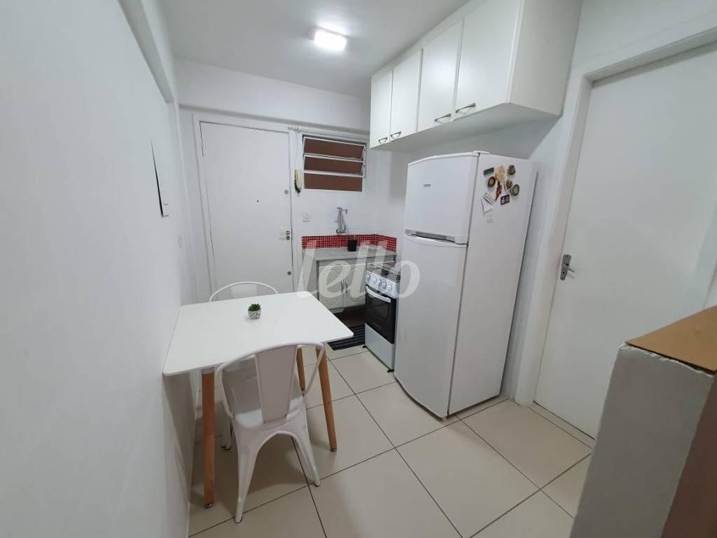 COZINHA de Apartamento à venda, Kitnet com 27 m², 1 quarto e 1 vaga em Bela Vista - São Paulo