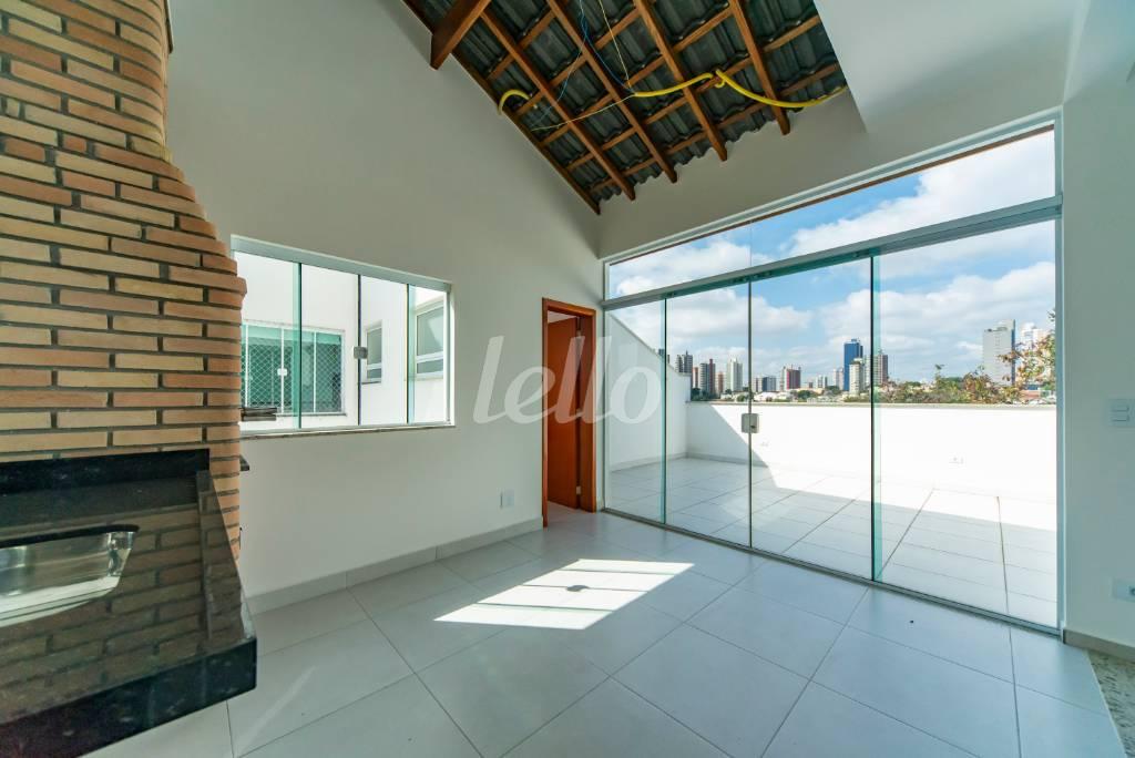 ÁREA GOURMET - COBERTURA de Casa à venda, sobrado com 157 m², 3 quartos e 3 vagas em Santa Maria - Santo André