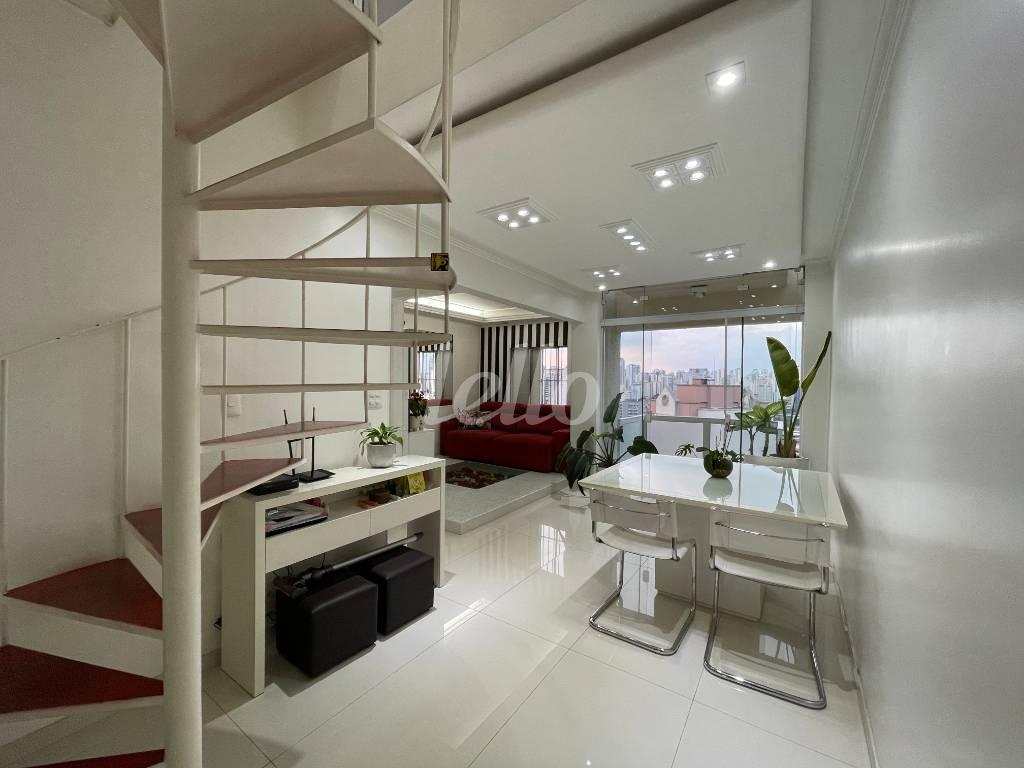 SALA de Apartamento à venda, cobertura - Padrão com 120 m², 3 quartos e 1 vaga em Vila da Saúde - São Paulo